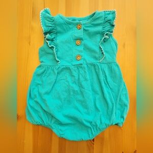 Wonder Nation - Bubble Romper with Buttons and Ruffles